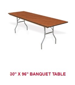 8' Banquet Table Rental